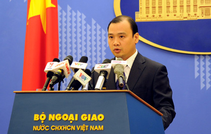 Người ph&aacute;t ng&ocirc;n Bộ Ngoại giao L&ecirc; Hải B&igrave;nh