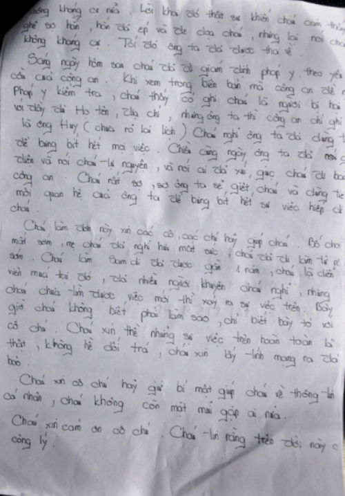 C&ocirc; Y. tr&igrave;nh b&aacute;o vụ việc đến cơ quan c&ocirc;ng an v&agrave; mong đ&ograve;i được 