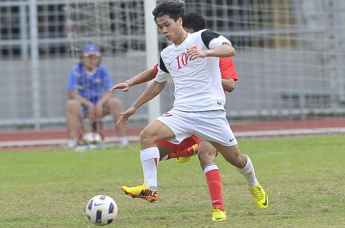 Công Phượng trong màu áo U19 Việt Nam