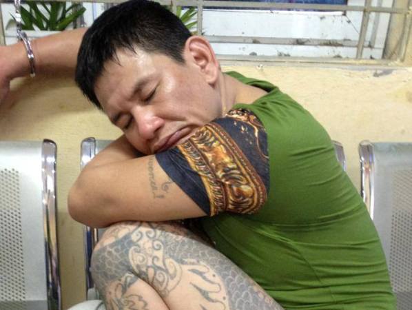 Đối tượng Đỗ Anh Qu&acirc;n bị bắt giữ tại chốt 141.