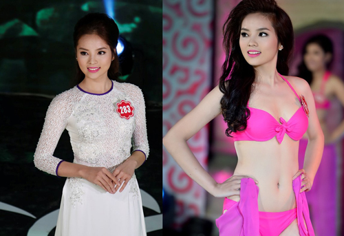 vừa trở th&agrave;nh t&acirc;n sinh vi&ecirc;n của trường Đại Học Ngoại Thương với tổng điểm thi đại học l&agrave; 25 điểm. Khi vừa đỗ đại học c&ocirc; cũng lập tức đăng k&yacute; dự thi Hoa hậu Việt Nam 2014.