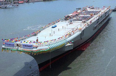 T&agrave;u s&acirc;n bay tự đ&oacute;ng đầu ti&ecirc;n của Ấn Độ INS Vikrant