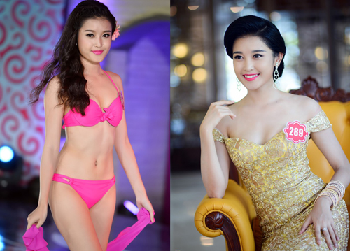 Vẻ đẹp của Huyền My khi tham gia 