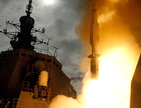 Khu trục hạm lớp Kongo bắn thử nghiệm t&ecirc;n lửa đ&aacute;nh chặn SM-3