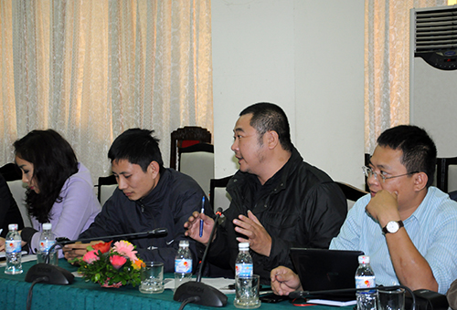 Đại diện c&aacute;c cơ quan th&ocirc;ng tấn b&aacute;o ch&iacute; đặt c&aacute;c c&acirc;u hỏi li&ecirc;n quan đến nội dung buổi hội thảo ng&agrave;y 12/12