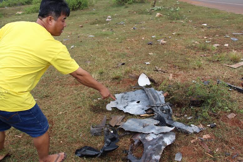 Hiện trường vụ tai nạn l&agrave;m 2 d&acirc;n qu&acirc;n tử vong