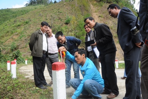 Nghiệm thu tuyến đường dẫn v&agrave;o Khu di t&iacute;ch lịch sử Ngục Tố Hữu