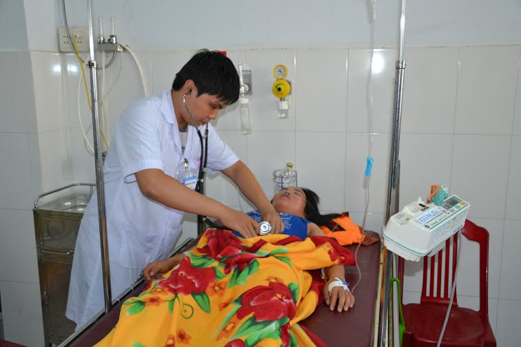 Bệnh nh&acirc;n đang điều trị tại bệnh viện