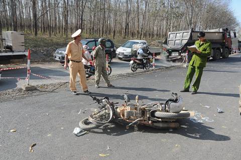 Hiện trường vụ TNGT