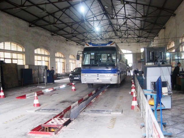D&acirc;y truyền đăng kiểm phương tiện thuộc TTĐK xe cơ giới Thanh H&oacute;a