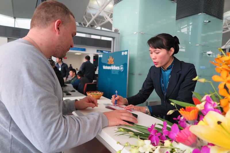 Từ 31/12/2014 tất cả c&aacute;c chuyến bay quốc tế đi v&agrave; đến Nội B&agrave;i đ&atilde; được khai th&aacute;c tại nh&agrave; ga T2