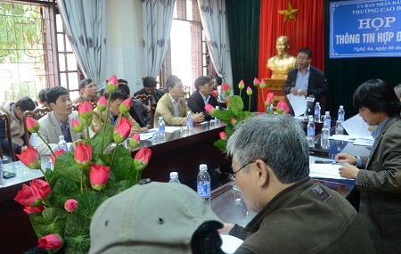 Trường CĐ Sư phạm Nghệ An tổ chức họp b&aacute;o th&ocirc;ng tin về vụ việc tuyển sai quy tr&igrave;nh 15 lao động