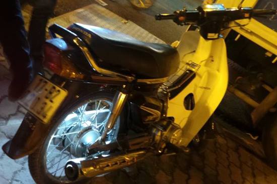 Chiếc xe m&aacute;y được x&aacute;c định l&agrave; tang vật của 1 vụ trộm cắp