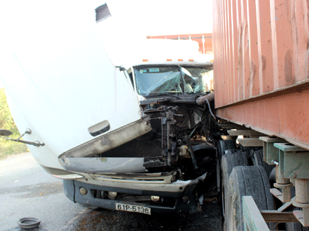 Hiện trường vụ tai nạn.