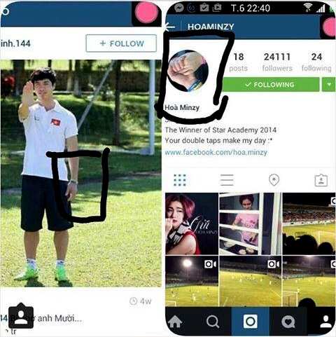 Ảnh so s&aacute;nh sự giống nhau giữa chiếc v&ograve;ng tay của 