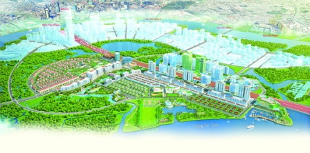 Khu đ&ocirc; thị Sala của Đại Quang Minh c&oacute; vị tr&iacute; đắc địa v&igrave; gi&aacute;p ranh với quận 1, chỉ mất 2 ph&uacute;t qua hầm Thủ Thi&ecirc;m