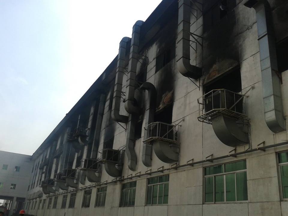 Hiện trường sau khi đ&aacute;m ch&aacute;y được dập tắt