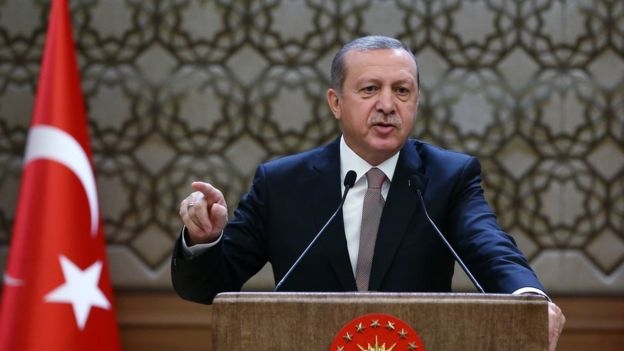 Tổng thống Thổ Nhĩ Kỳ Recep Tayyip Erdogan tuy&ecirc;n b
