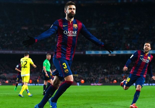 Pique ăn mừng b&agrave;n thắng ấn định thắng lợi cho Barc