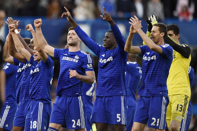 Chelsea ch&iacute;nh thức trở th&agrave;nh t&acirc;n vương Ngoại hạng 