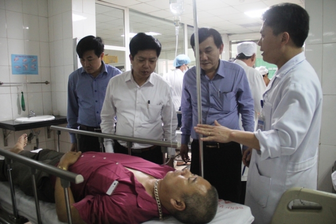 Sức khỏe của c&aacute;c nạn nh&acirc;n bị thương trong vụ lật x