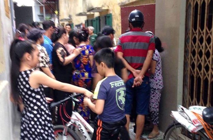 Khu vực nơi ph&aacute;t hiện thi thể ch&aacute;u b&eacute;