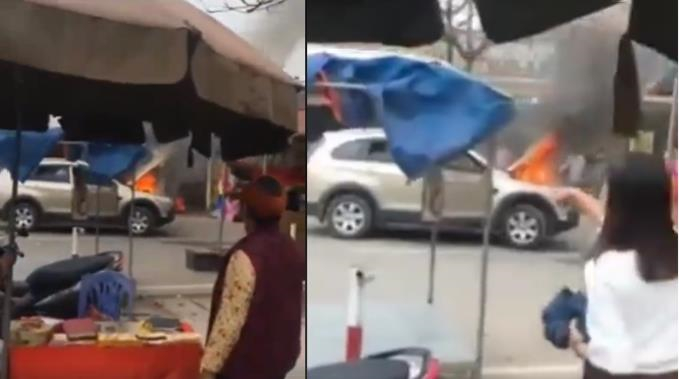 &ocirc; t&ocirc; bốc ch&aacute;y 1