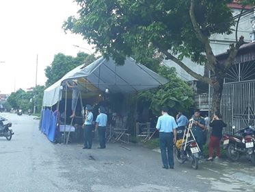 Lễ tang đồng ch&iacute; Phạm Giang Nam đang được chuẩn bị