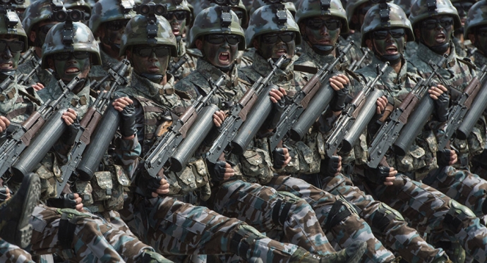 Lực lượng đặc nhiệm Ninja Đen của qu&acirc;n đội Triều T