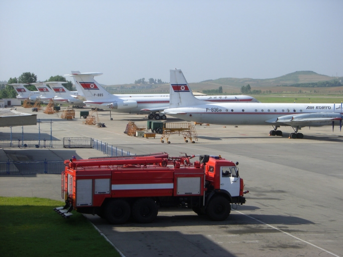 Một s&acirc;n bay ỏ thủ đ&ocirc; B&igrave;nh Nhưỡng, Triều Ti&ecirc;n