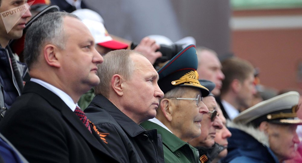 Tổng thống Moldova v&agrave; Tổng thống Nga Putin