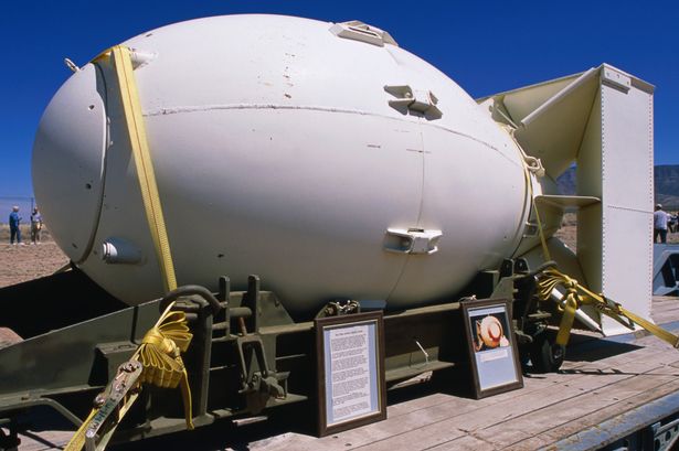 M&ocirc; h&igrave;nh m&ocirc; phỏng một quả bom nguy&ecirc;n tử c&oacute; t&ecirc;n Fat 