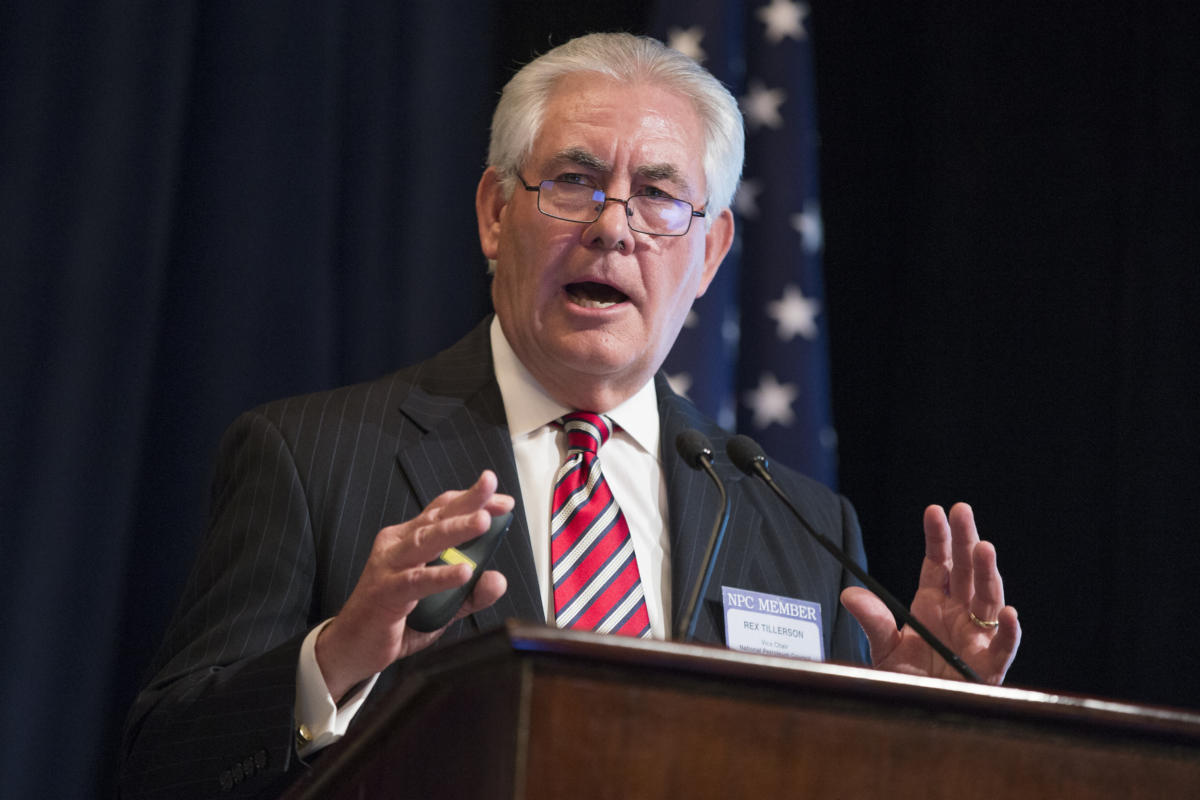 Ngoại trưởng Rex Tillerson