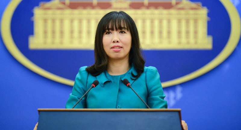 Người ph&aacute;t ng&ocirc;n Bộ Ngoại giao L&ecirc; Thị Thu Hằng