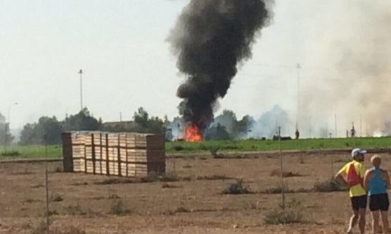 Hiện trường vụ máy bay rời