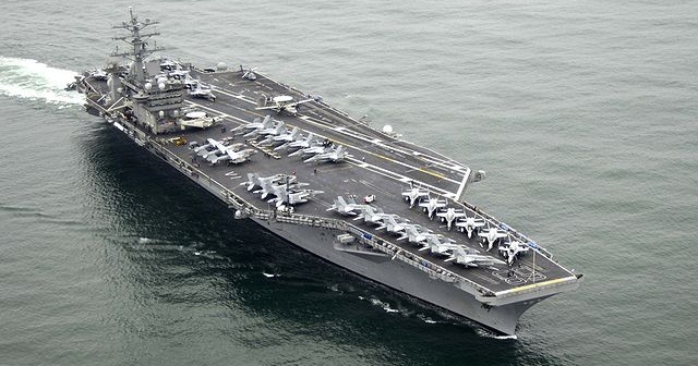 Một t&agrave;u s&acirc;n bay Mỹ đang ở Địa Trung Hải