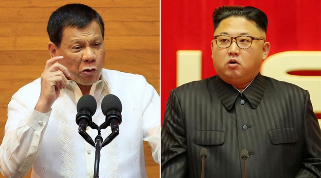 &Ocirc;ng Duterte v&agrave; &ocirc;ng Kim Jong Un