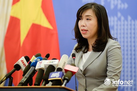 Người ph&aacute;t ng&ocirc;n Bộ Ngoại giao L&ecirc; Thị Thu Hằng