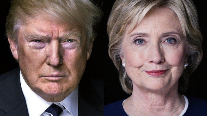 Donald Trump and Clinton