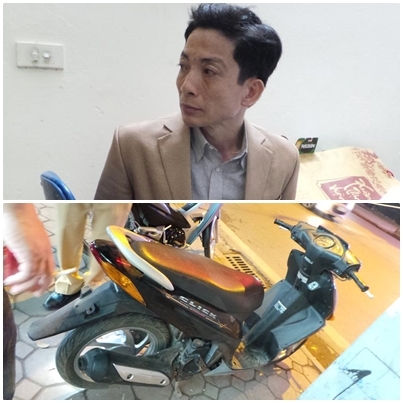 Người điều khiển phương tiện v&agrave; chiếc xe bị đ&aacute;nh c