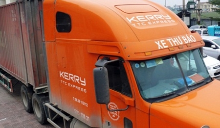 Xe tải Container BKS 51C-339.31 của C&ocirc;ng ty Kerry 