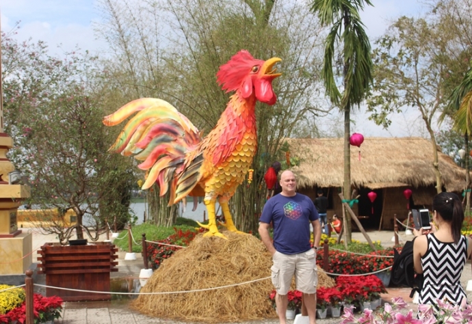 Ga- trong- gay- tren- dun- rom- tai- hoi- Xuan- co