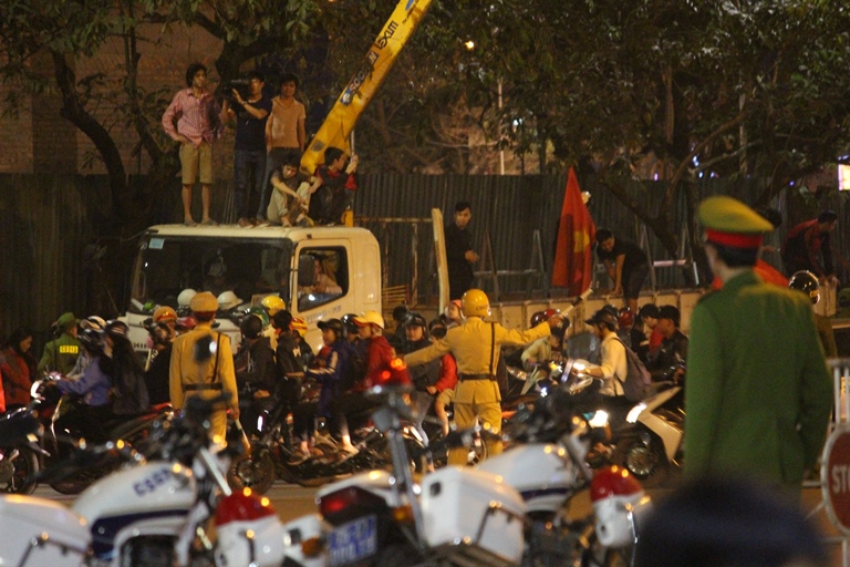 Sau- chien- thang- U23- Viet- Nam- CSGT- Hue- vat-