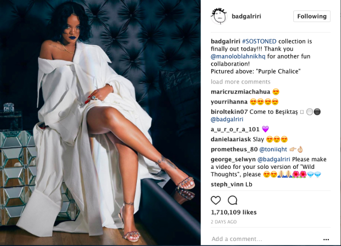 Rihana dat mua thiet ke cua cong tri