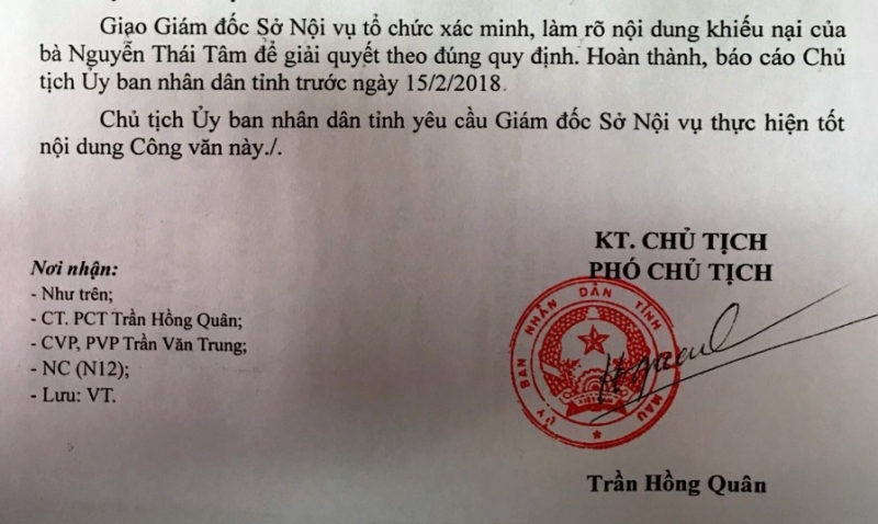 Cong van chi dao tinh Ca Mau
