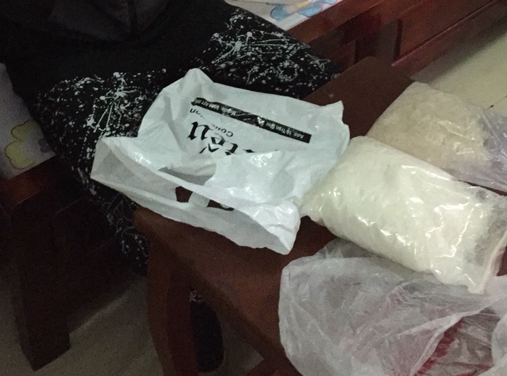 Ngô Manh Tưởng và tang vật (1)