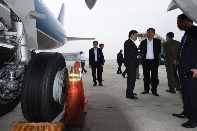 Bộ trưởng Đinh La Thăng, Tổng gi&aacute;m đốc VNA Phạm Ng