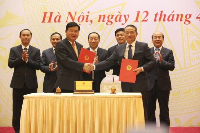 Bo truong Bo GTVT ban giao cong viec 