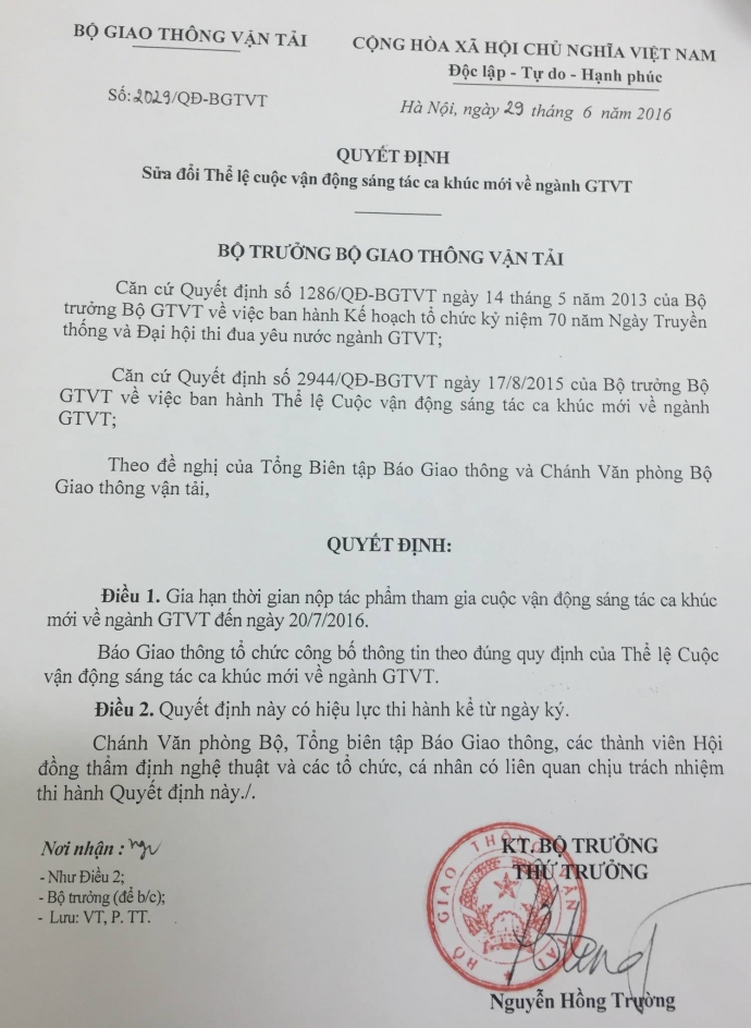 the le cuoc van dong