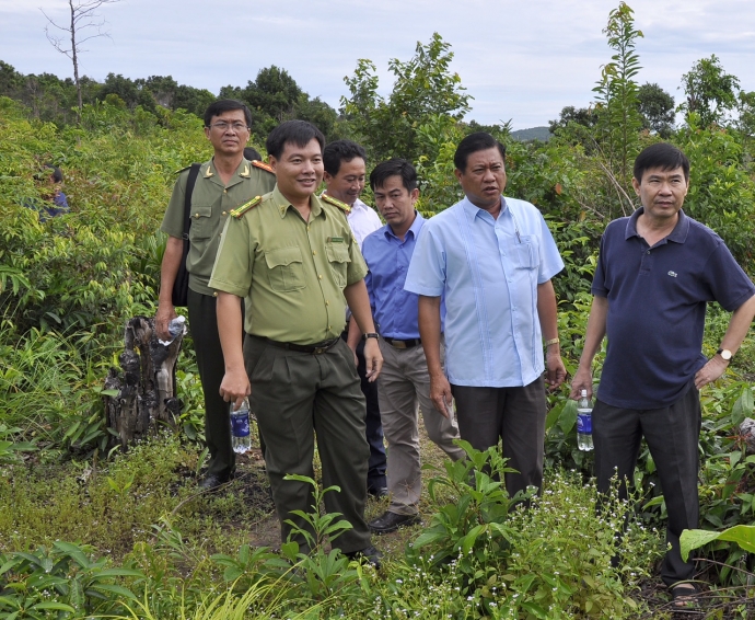 L&atilde;nh đạo tỉnh Ki&ecirc;n Giang v&agrave; lực lượng chức năng ki